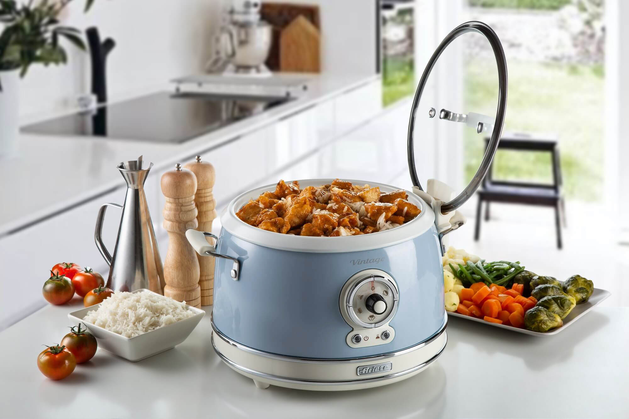 Electric Blue Rice Cooker, Rice Cooker & Slow Cooker