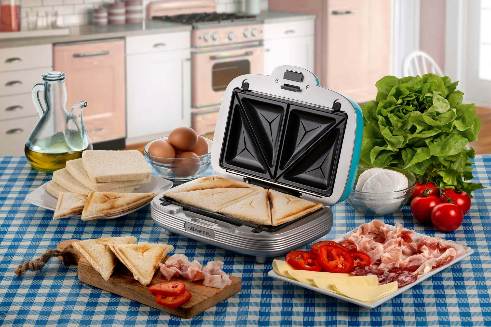220V Electric Sandwich Maker Home Light Food Bread Muffin