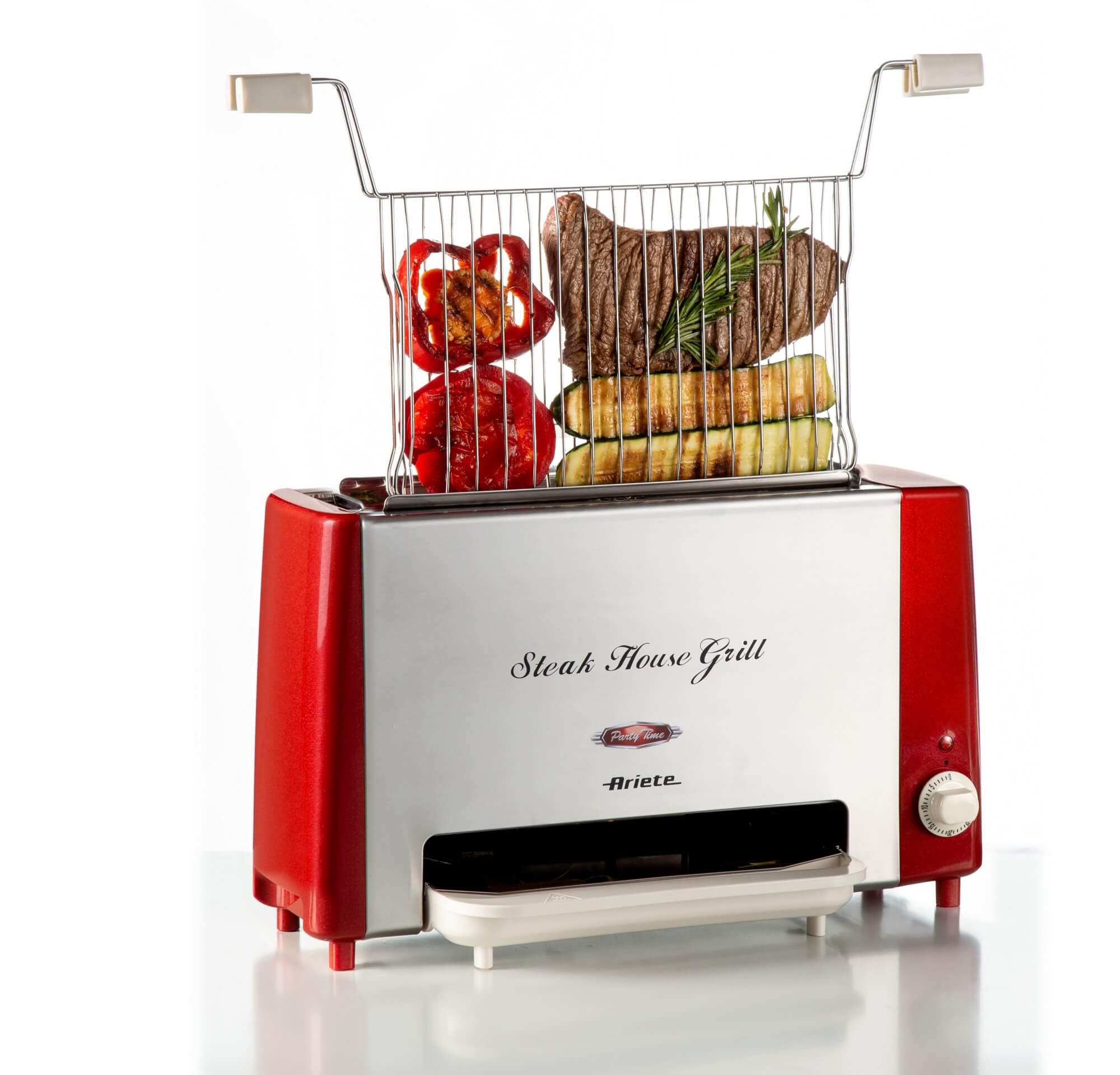 Vertical grill for meat, steaks, fish, vegetables