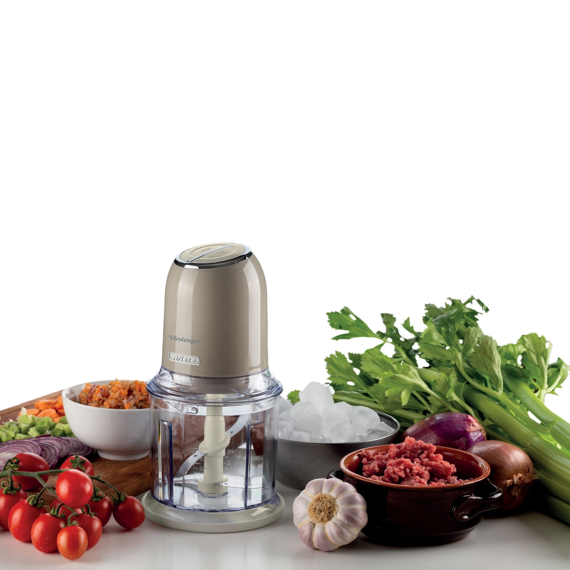 Ariete Tritatutto Vintage 438 - Tritaverdure, Tritaghiaccio Con 4 Lame Acciaio, 400W - Foto 7